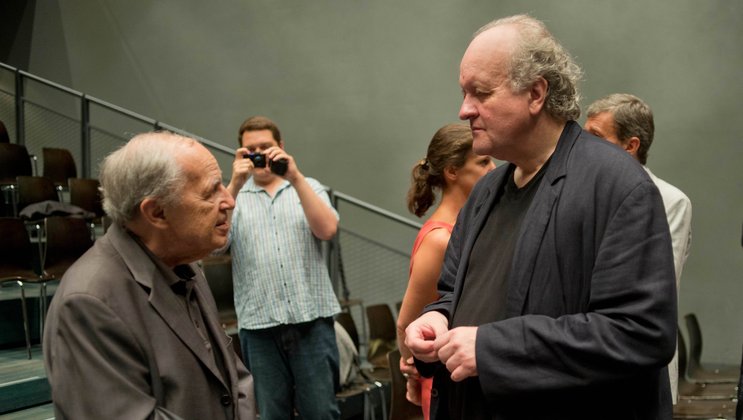 Wolfgang Rihm and Pierre Boulez 2012 © Priska Ketterer/Lucerne Festival