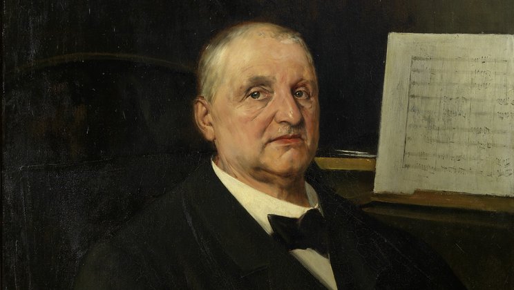 Anton Bruckner, painting by Ferry Bératon, 1890