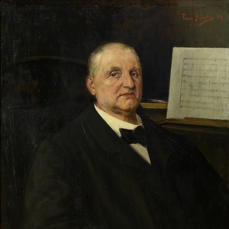 Anton Bruckner, painting by Ferry Bératon, 1890